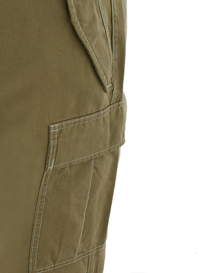 Elegant Green Cargo Trousers - Relaxed Fit