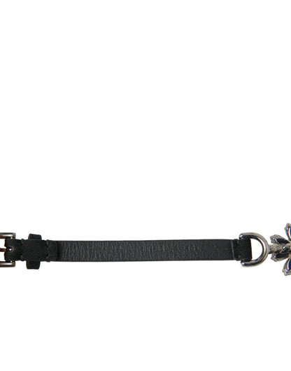 Black Daisy Crystal Dauphine Waist Belt