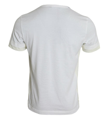 White Cotton Pocket Short Sleeves T-shirt