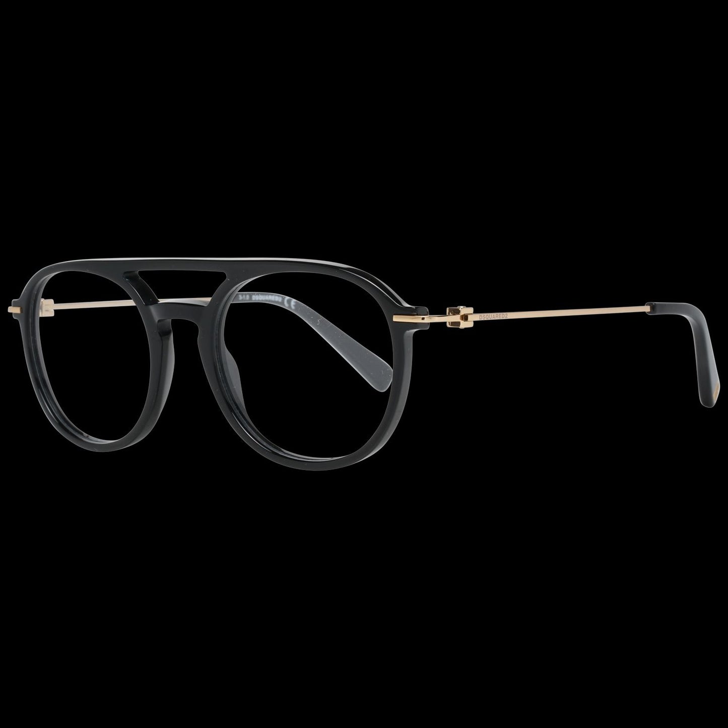 Sleek Black Full-Rim Designer Eyewear