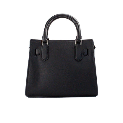 Hamilton Small Black Haircalf Leather Satchel Crossbody Bag