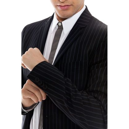 Elegant Slim Fit Men's Wool Suit