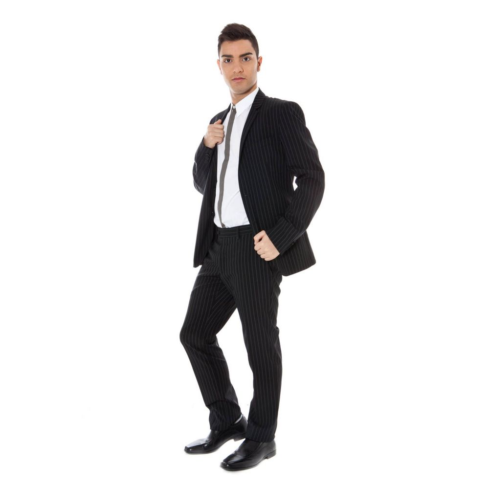 Elegant Slim Fit Men's Wool Suit