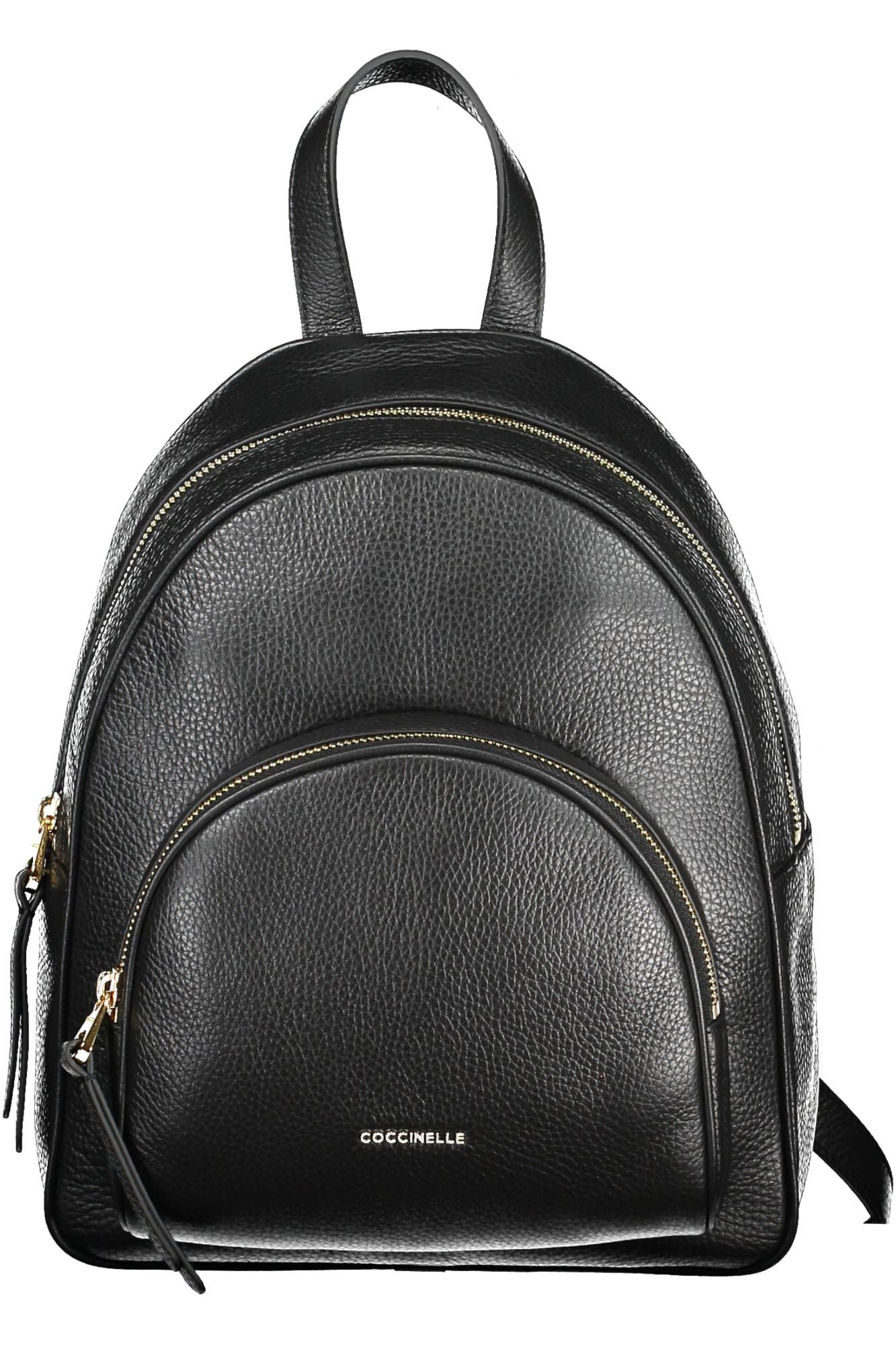 Elegant Black Leather Backpack