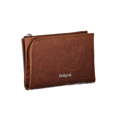 Elegant Brown Two-Compartment Wallet