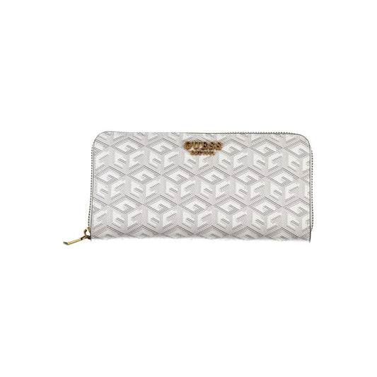 Chic White Multi-Compartment Wallet