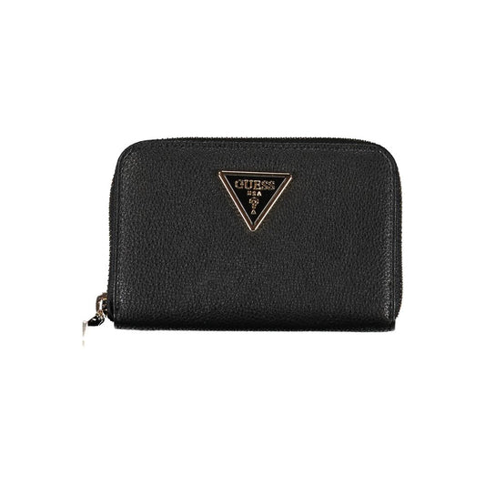 Elegant Five-Compartment Black Wallet