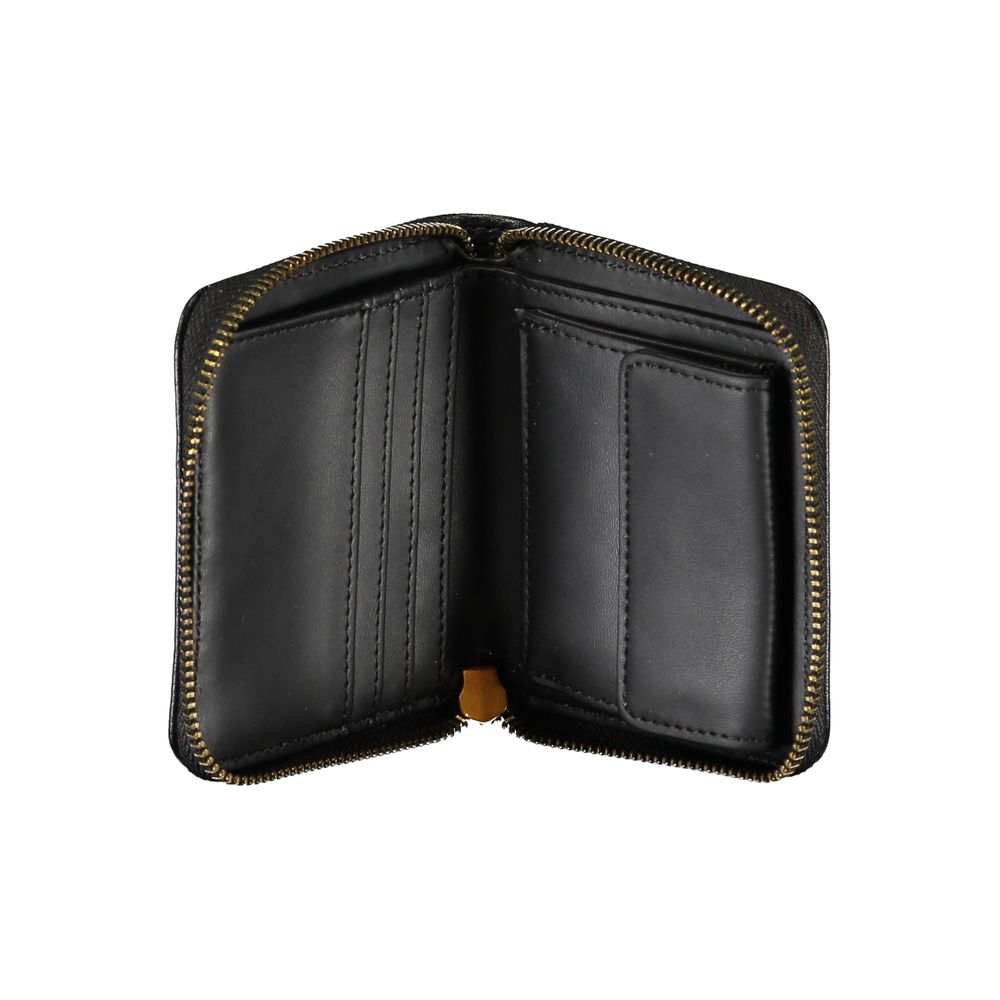 Chic Black Polyethylene Coin Purse Wallet