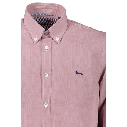 Elegant Pink Long Sleeve Cotton Shirt