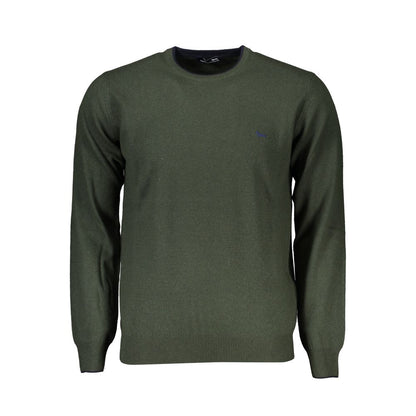 Chic Green Crew Neck Designer Sweater