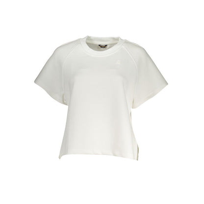 Chic White Technical Short Sleeve Tee