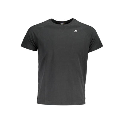 Sleek Cotton Round Neck Tee with Logo Detail