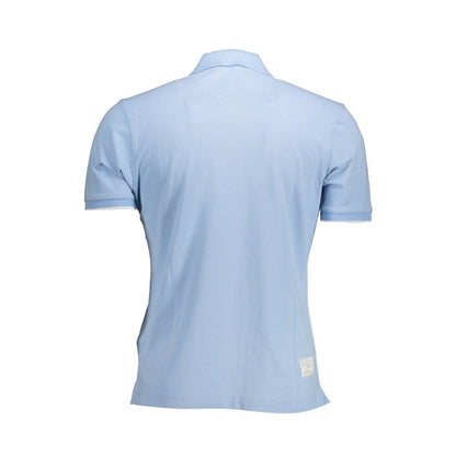 Elegant Short Sleeve Polo - Light Blue