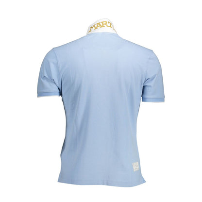 Elegant Short Sleeve Polo - Light Blue