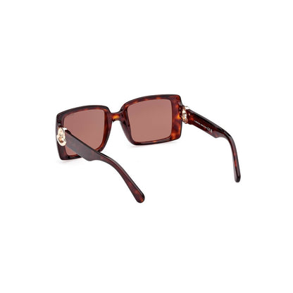 Chic Rectangular Brown Lens Sunglasses