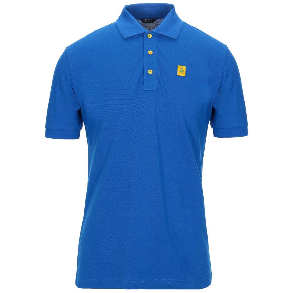 Chic Cotton Pique Polo Shirt for Gentlemen