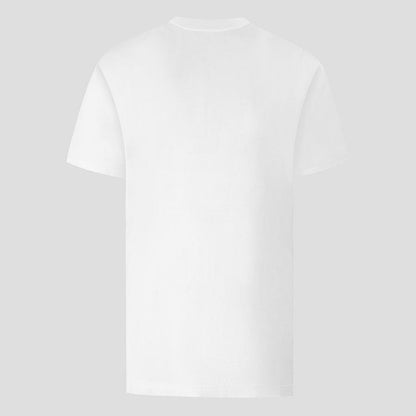 Elegant White Cotton Logo Tee