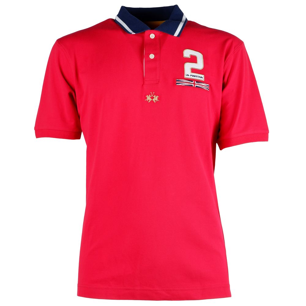 Elegant Stretch Pique Cotton Polo Shirt