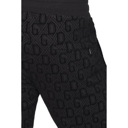 Velvet Logo Cotton Tracksuit Trousers