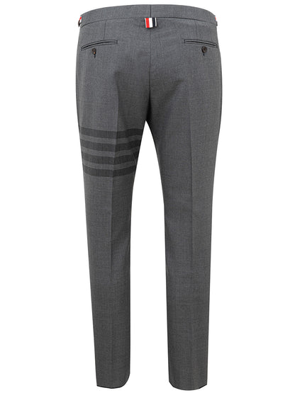 Elegant Tailored Gray Wool Trousers