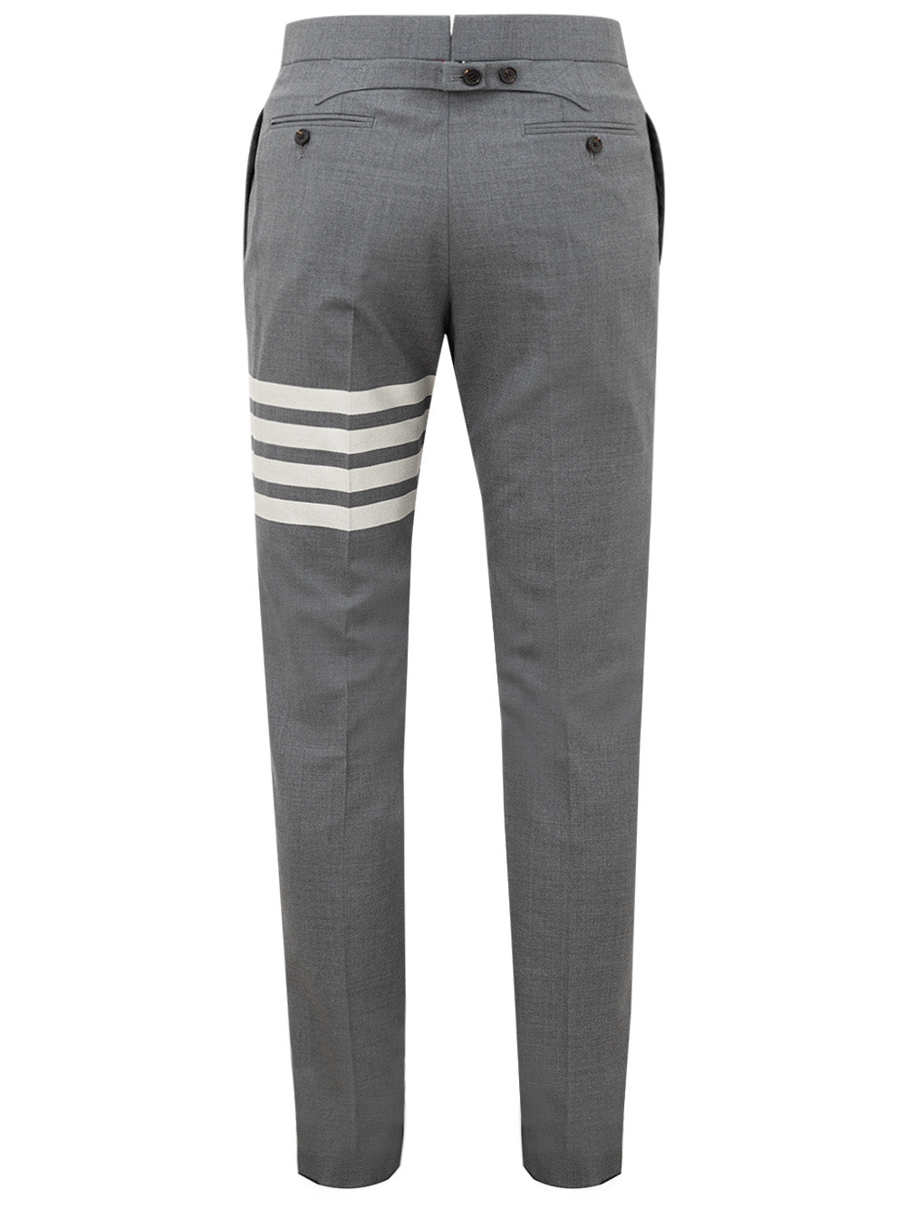 Elegant Dark Gray Tailored Trousers