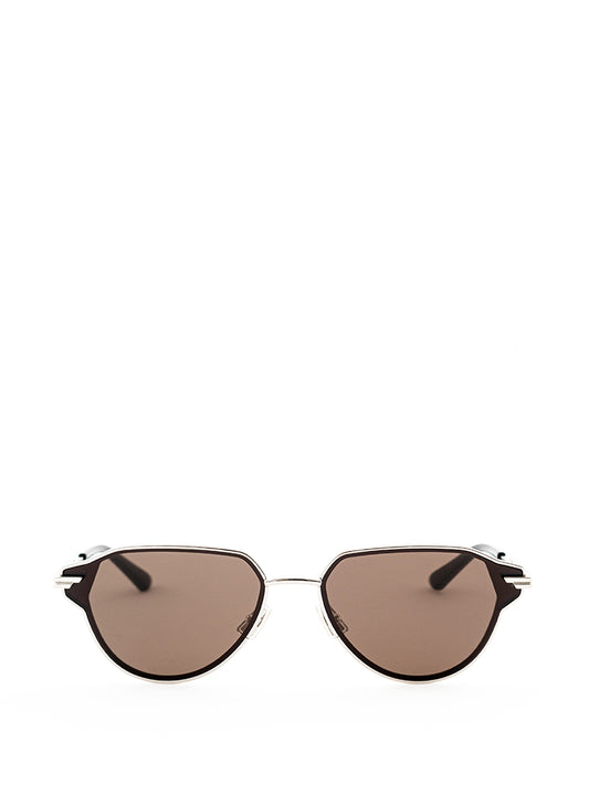 Elegant Silver Metal Sunglasses