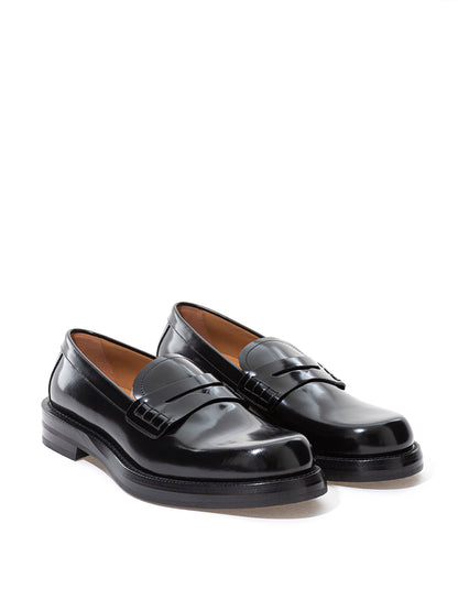 Elegant Black Leather Loafers for Men