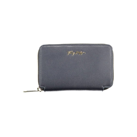 Elegant Blue Polyethylene Wallet with Logo