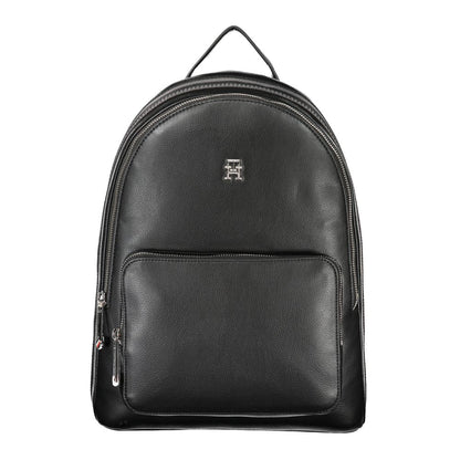 Chic Eco-Conscious Black Backpack