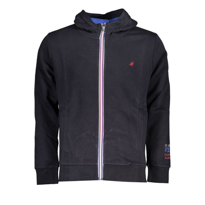 Grand Polo Blue Hooded Fleece Sweatshirt