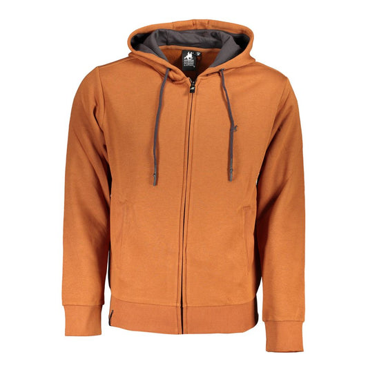 Classic Hooded Zip Sweatshirt in Brown