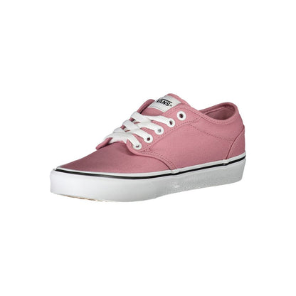 Chic Pink Sneakers with Contrast Laces