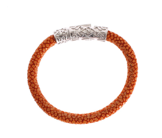 Exquisite Orange Stingray Silver Bracelet