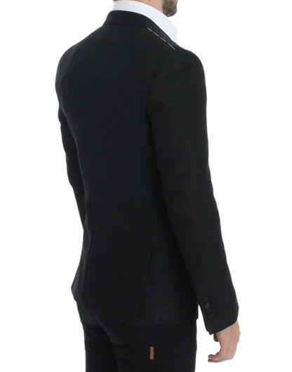 Black wool MARTINI slim blazer