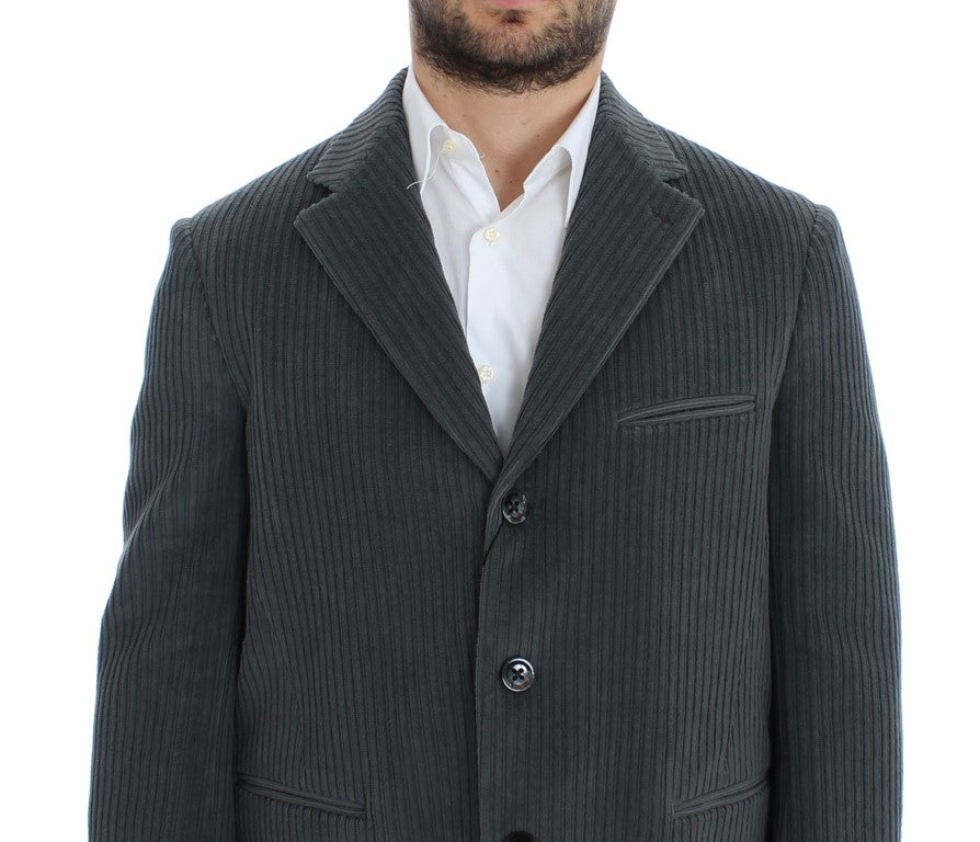 Elegant Gray Manchester Blazer Jacket