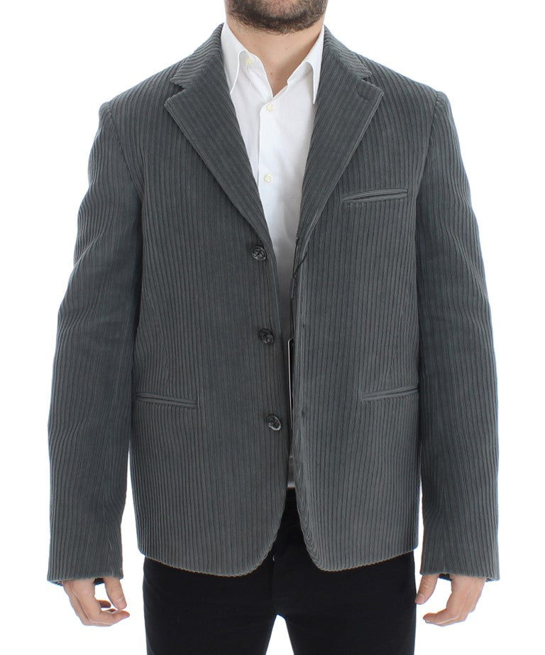 Elegant Gray Manchester Blazer Jacket