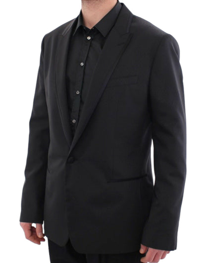 Black MARTINI one button blazer