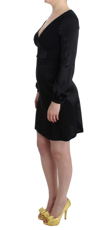 Black Longsleeved Wiggle Pencil Dress