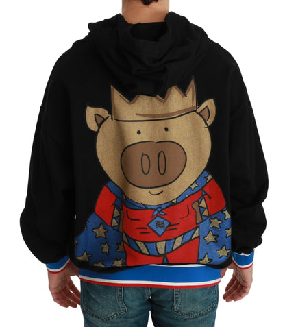 Black Sweater Pig of the Year Hooded