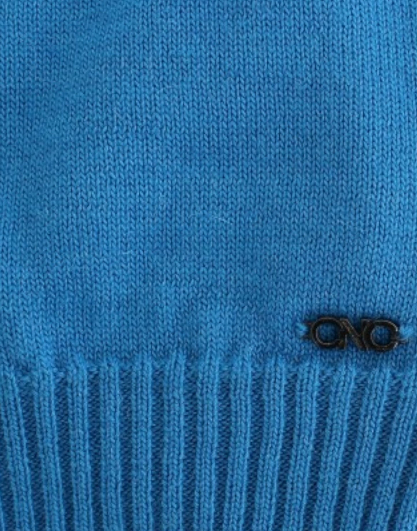 Blue scoopneck sweater