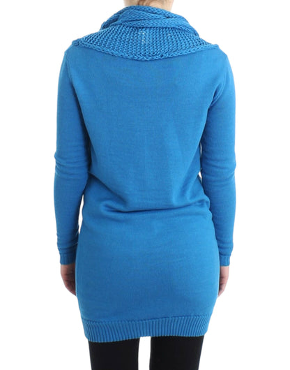 Blue scoopneck sweater