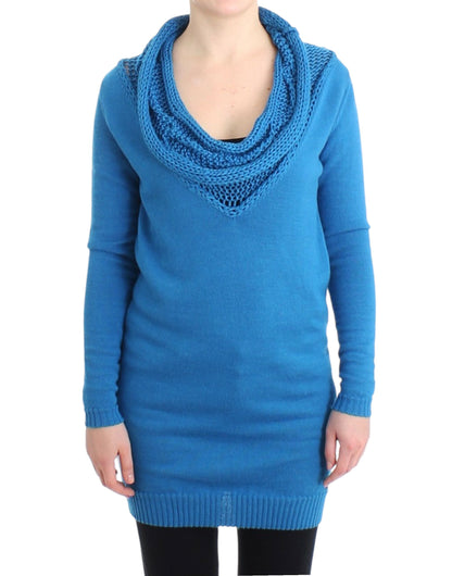 Blue scoopneck sweater