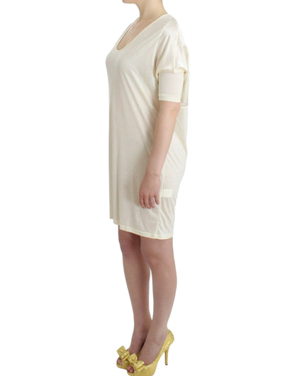 White modal tube dress