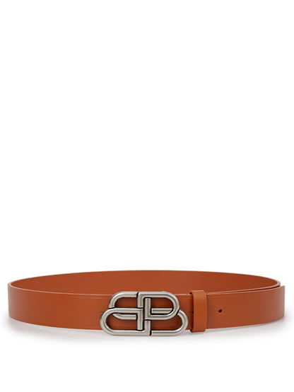 Elegant Tobacco Brown Leather Belt