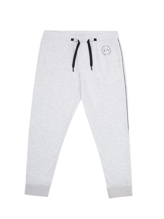 Chic Grey Cotton Sweatpants with Elegant Fit