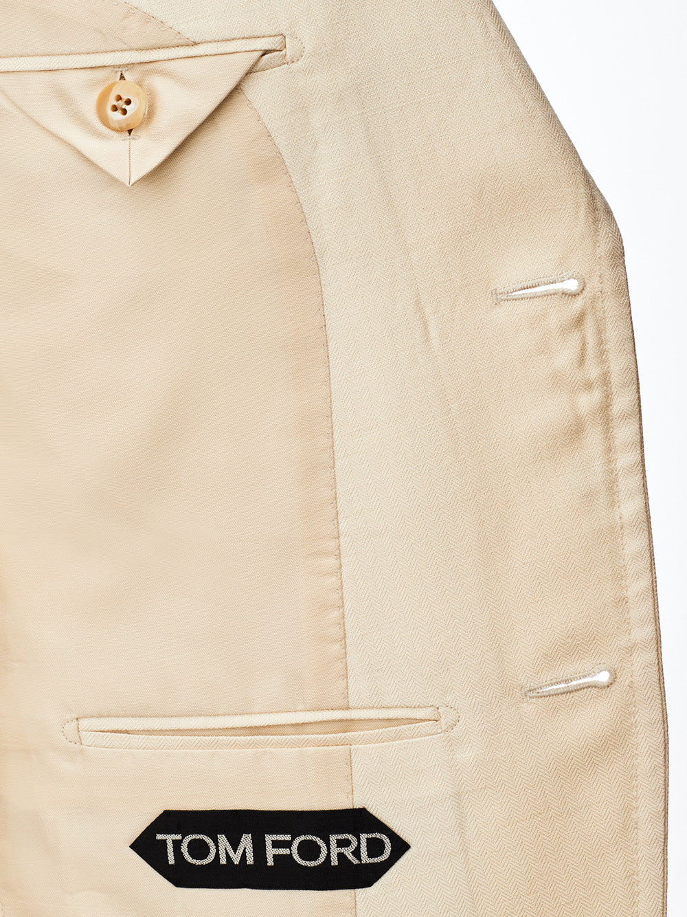 Elegant Beige Silk Blend Unstructured Jacket