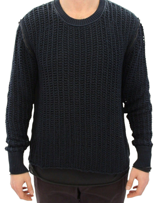 Blue Runway Netz Pullover Netted Sweater