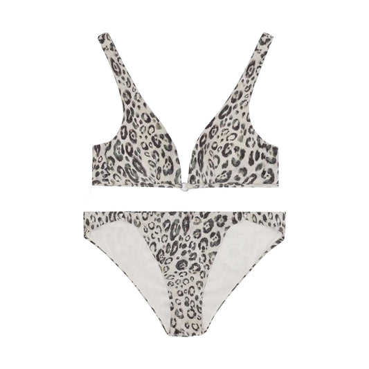 Chic Leopard Glitter Bikini Set