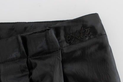 Elegant Two-Piece Black Skirt Suit