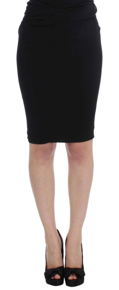 Elegant Black Pencil Skirt